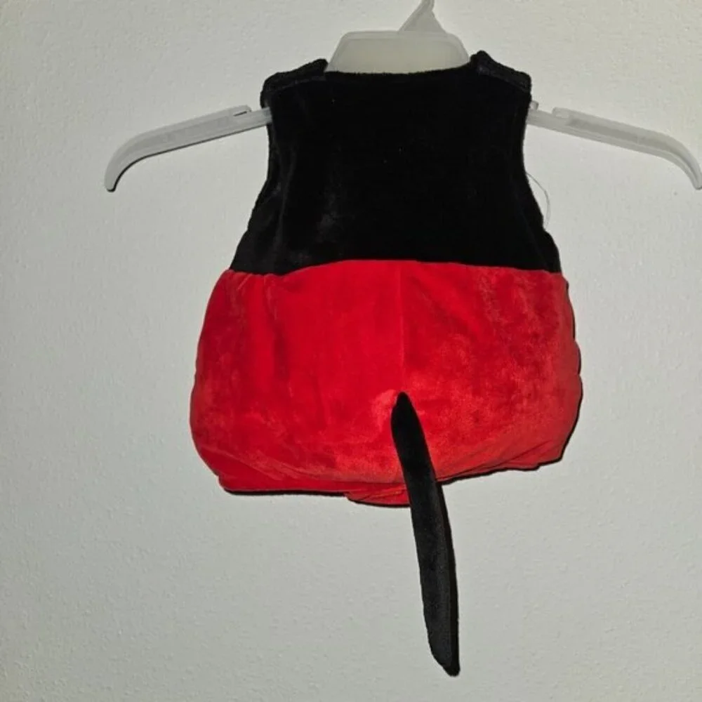 Disney Mickey Mouse Clubhouse Halloween Costume Baby 6-9 Months Plush Jumpsuit